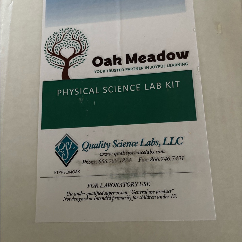 Oak Meadow Physical Science Lab Kit